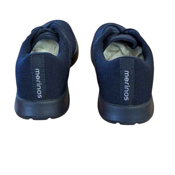 Merinos Navy Wool Lace Up Flats Women's Size 9 - Picture 6 of 10